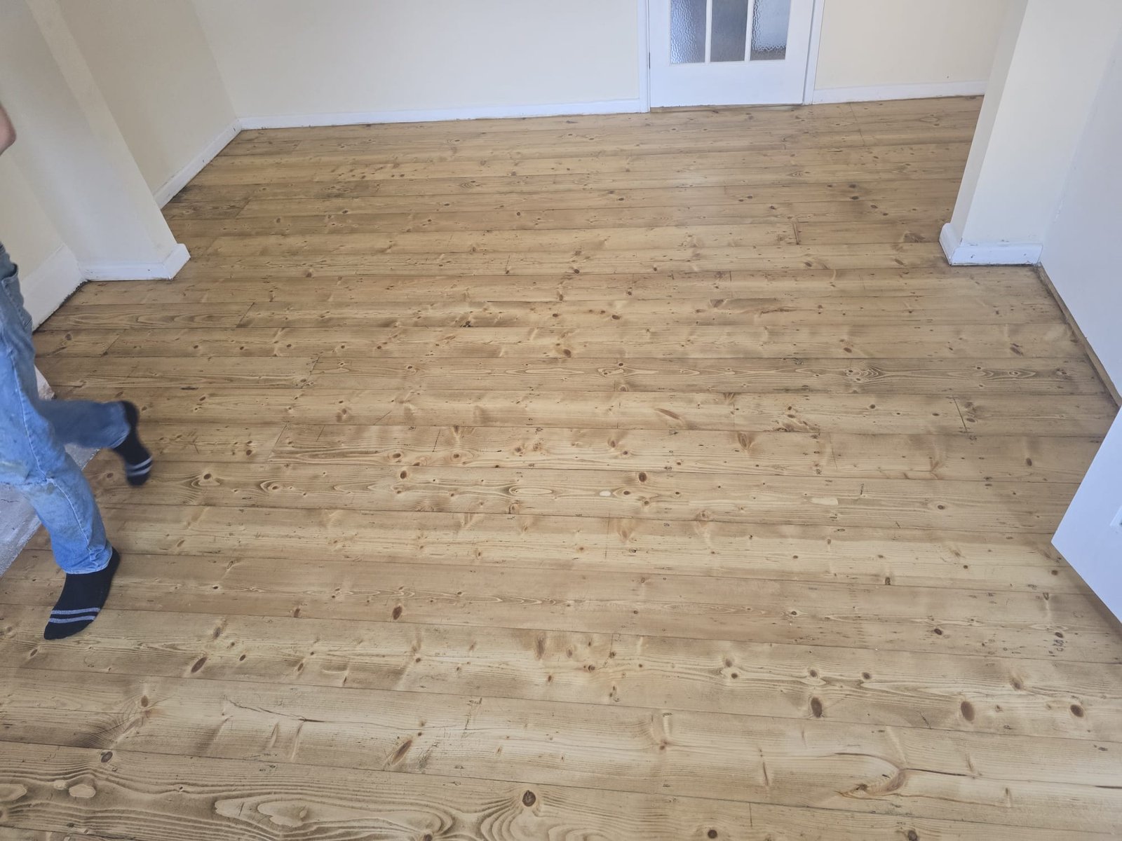 After floorboard repairs