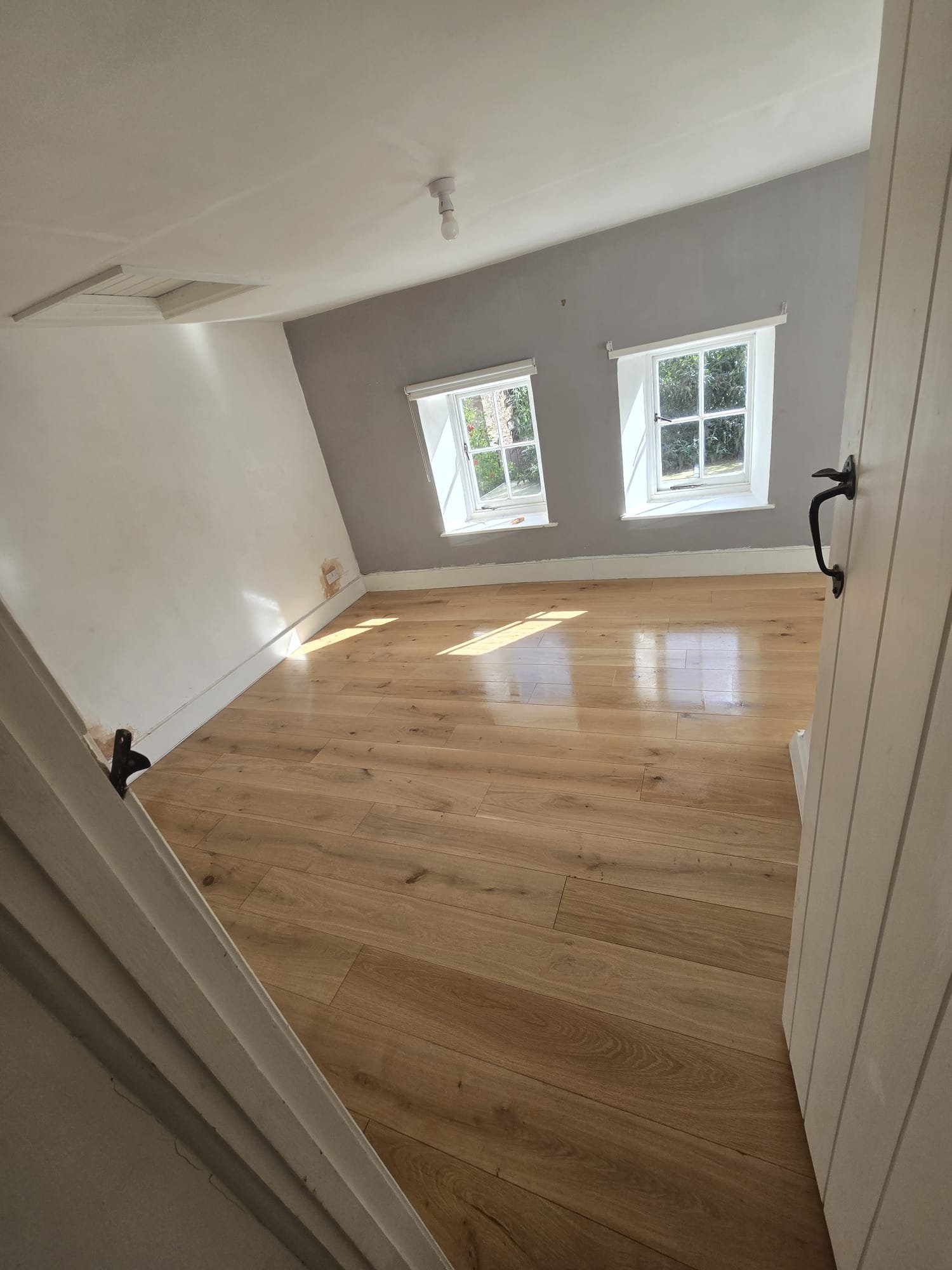 After Hardwood floor fitting