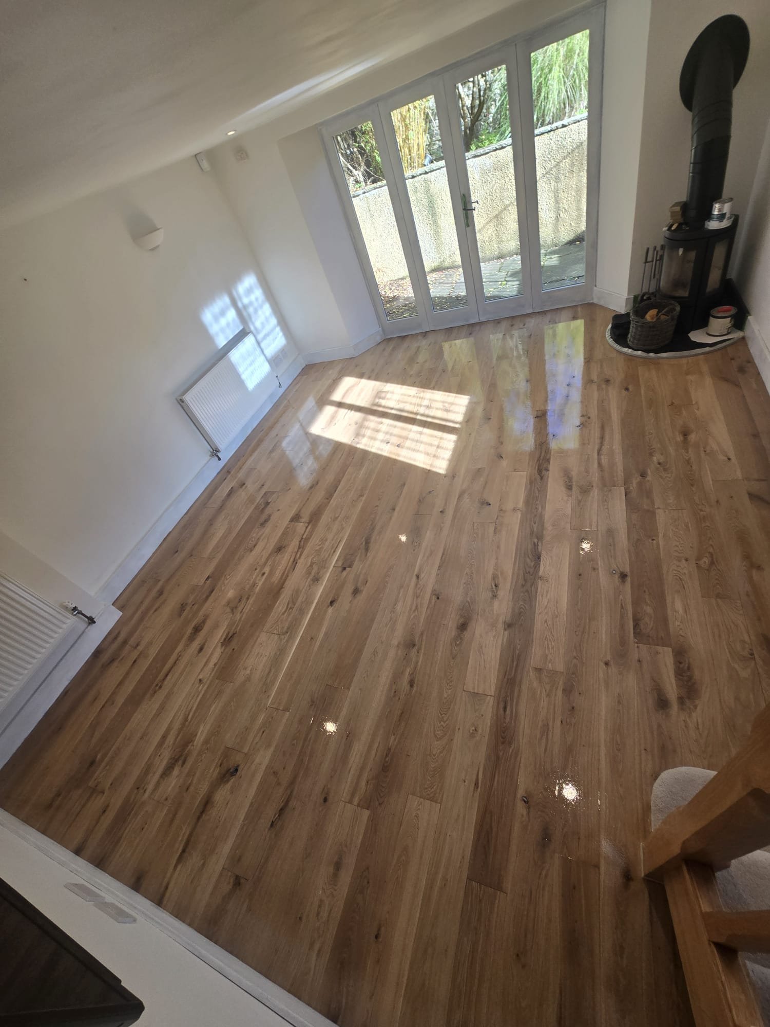 Hardwood floor sanding