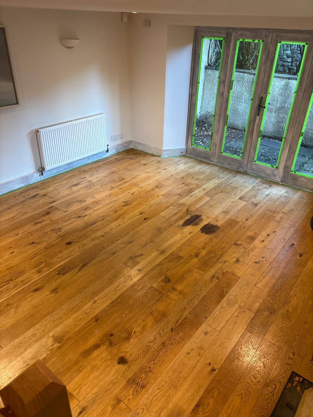 Before hardwood floor sanding