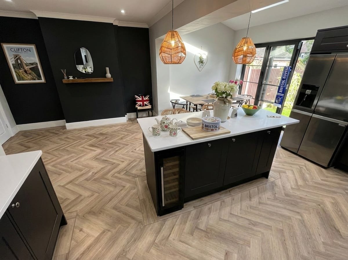 After LVT floor installation image coming soon