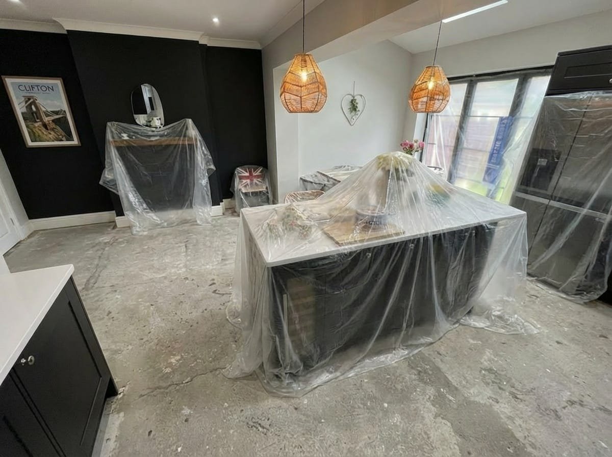 Before LVT floor installation image coming soon