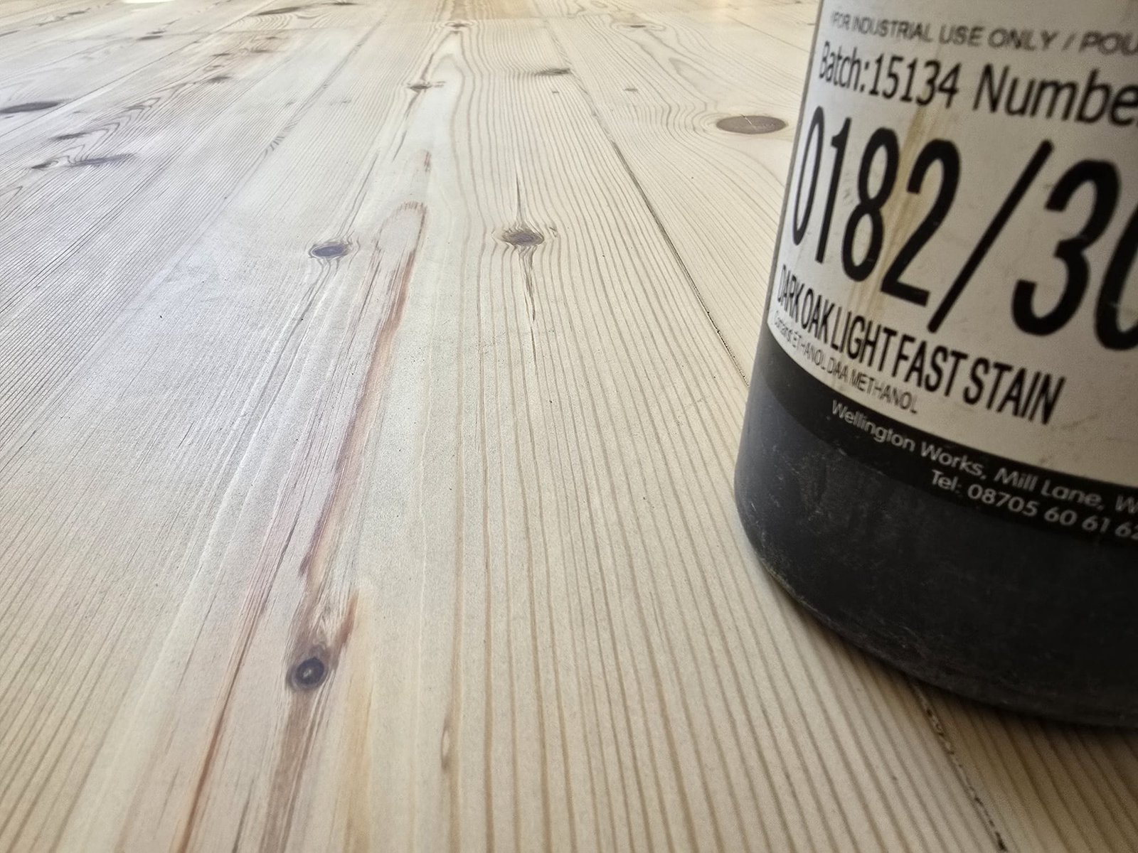 Before wood floor staining